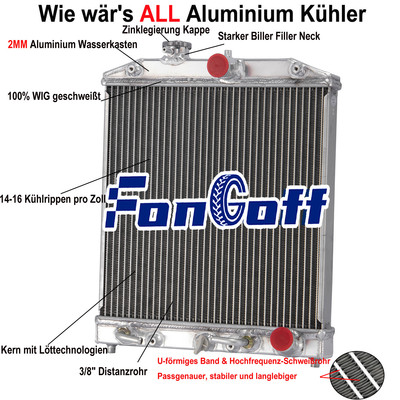 3 Reihe Kühler Für 1992-00 Honda Civic D15 D16 EK EG Acura Integra GS LS AT DE