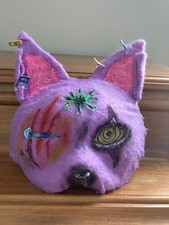 Therian cat mask purple with NO ELASTIC