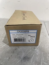 Polished Brass Privacy Door Knobs for Bedroom Bathroom Easy Installation P