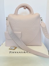 Borsa Tiffany & Co Return to Tiffany extra large cristallo rosa pelle cuore