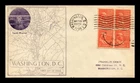 US COVER BENJAMIN FRANKLIN PRESIDENTIAL SERIES FDC SCOTT 803 BLOCK RICE CACHET