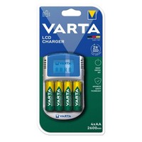 Varta 57070 Lcd-LadegeräT Mit Aa-Batterien 2600Mah 12V Adapter Usb Stecker 240V