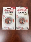 Set Of 2 1997 Coca-Cola Bottle Cap Tunes Musical Magnet Vintage