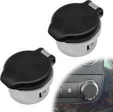 Plug Retainer Cigarette Lighter Plug Cap 12v Chrome Compatible With 2007-2013