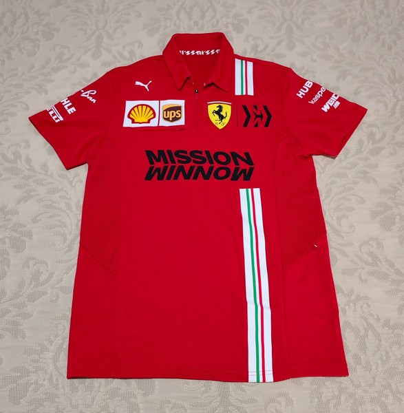 F1 Puma Ferrari Polo Shirt Mission Winnow Vettel Leclerc NOT FOR SALE 2020 M