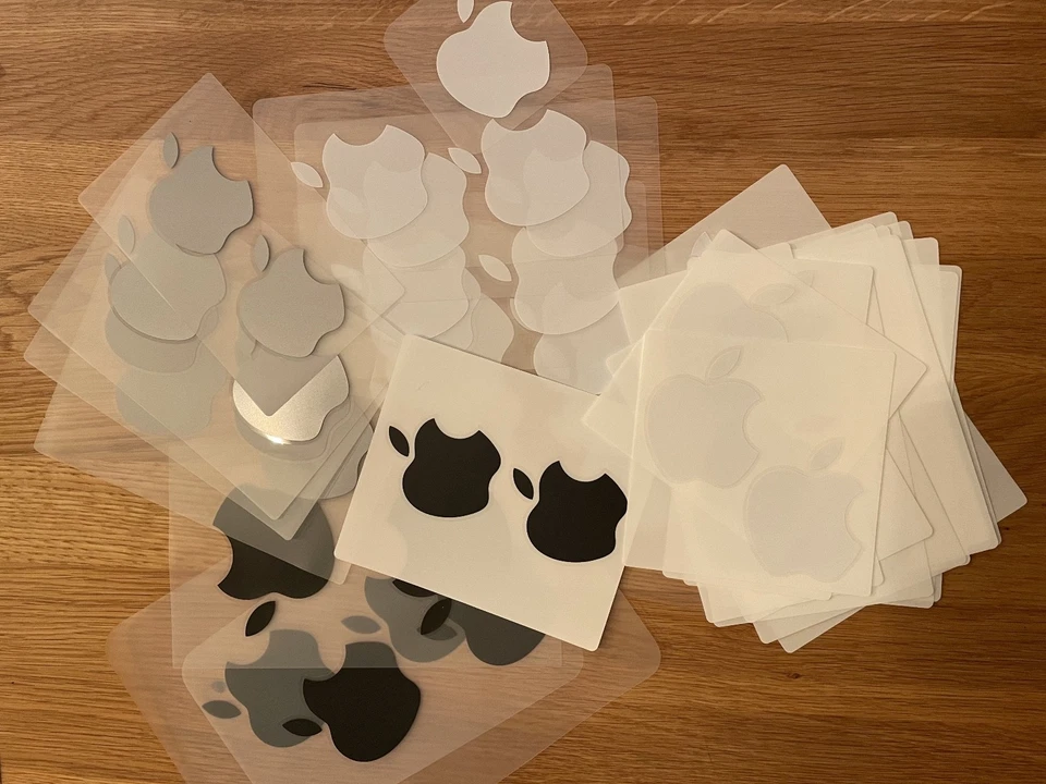 Original Apple-Logo Aufkleber Sticker 63 Stück NEU