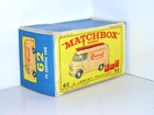 Reconstructed Original E3 Box for Lesney Matchbox 62b Commer TV Service Van
