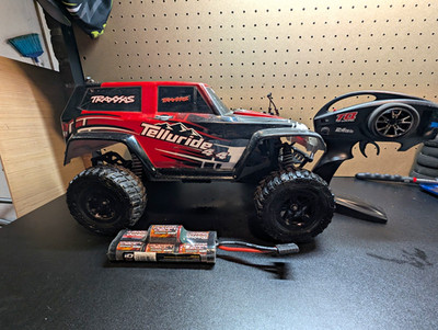 Traxxas Telluride 4x4 4WD Electric Off-Road RC Truck Red/Black/White
