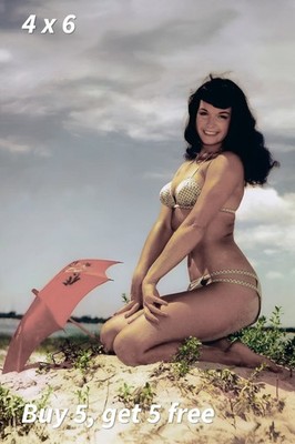 4x6   - Bettie Page - Studio Archive - 1950s - Collectible Portrait - Publicity