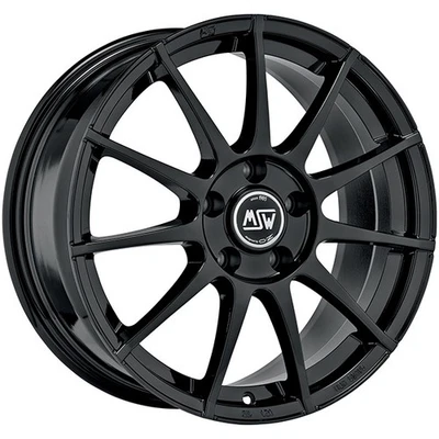 JANTES ROUES MSW MSW 85 POUR FORD FIESTA ST 7X17 4X108 GLOSS BLACK 1BW - Photo 1/4