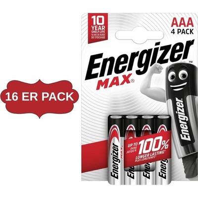 Energizer Max Plus Batterie AAA Alkali Batterie 1,5 V 1050mAh Blisterpack 16 ER