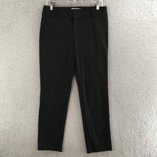 Michael Kors Pants Womens 10 Slim Ankle Zip Fly Dress Stretch Casual Black