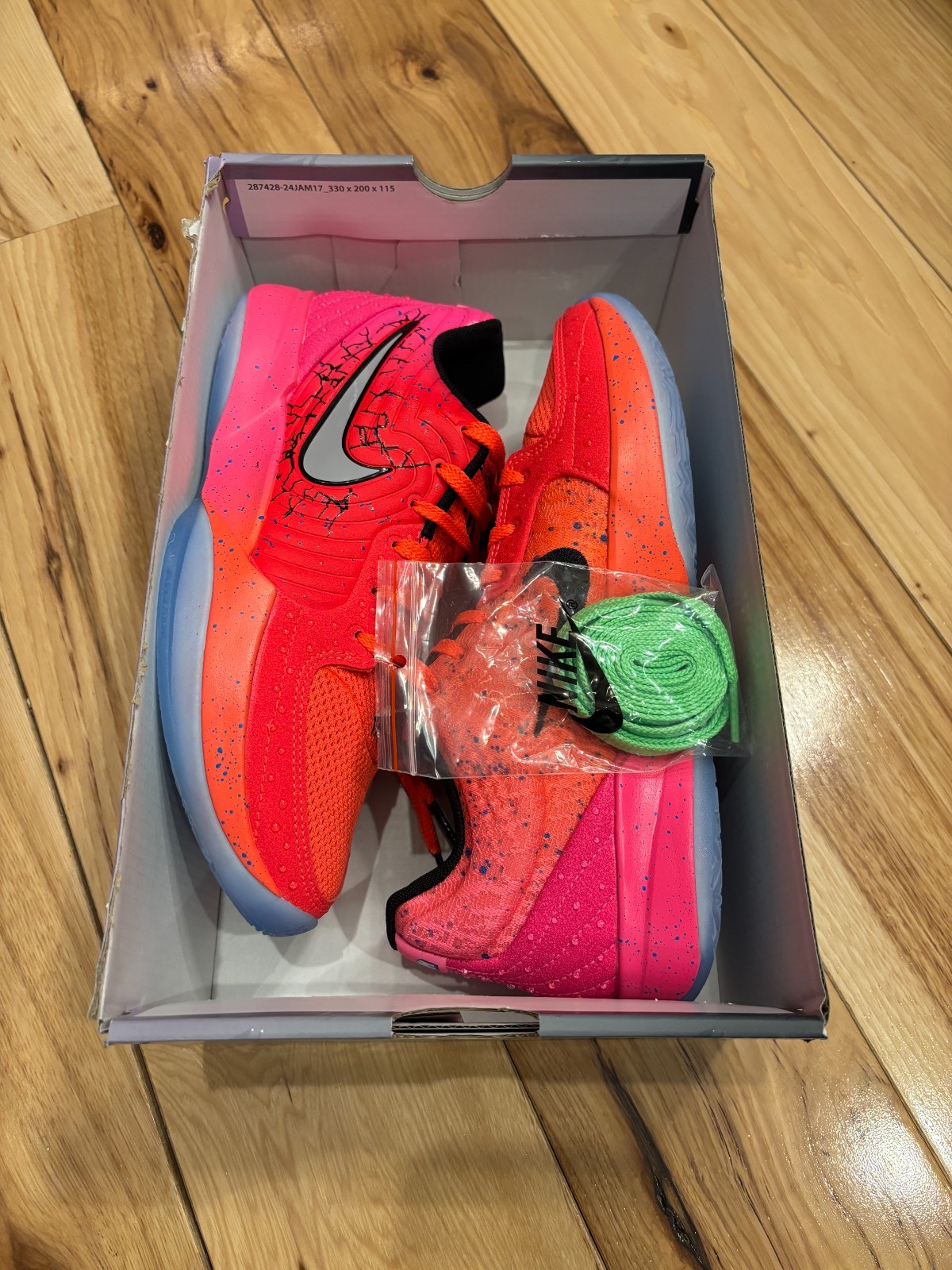 Nike Ja 2 Koolaid Bright Crimson Light Silver IF0302 600 Men's Size 8 thumbnail 9