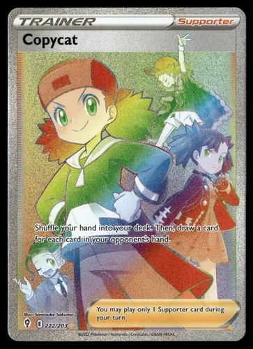 Copycat (Secret) SWSH07: Evolving Skies 222/203 Pokemon TCG
