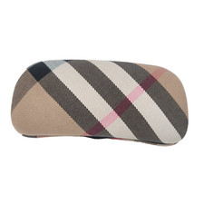 BURBERRY Nova Check Plaid Clamshell Hard Sunglasses Case