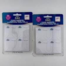 Set Of 2  56pc Each  Cardboard Floss Bobbins Thread Holders DMC 6101/12 NIP