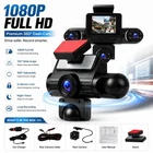 4-Kanal Dashcam 360° 1080P HD Auto Kamera Vorne Hinten Links Innen Rechts NEU