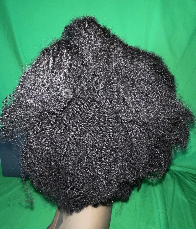 Wings by Her Given Hair Headband 4b/4c 14 inch Human Hair #1B Color 170g - Image 3 of 4