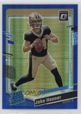 2023 Panini Donruss Optic Rated Rookie Blue Hyper Prizm Jake Haener #277 1r3u