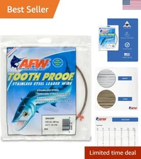 Camo Leader Wire - 30ft, 105 Lb  Stainless Steel for Bite Protection