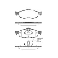 Bremsbelagsatz Scheiben 18,5 Mm Triscan Iam-Expertise FüR U.A. Ford Mondeo