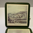 Pimpernel Ireland Scenic Cork Back Coasters Set of 4 Square Green Beige — photo 2