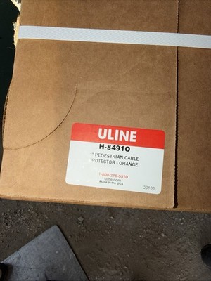 Uline H-8491O 4'' Pedestrian Cable Protector - Orange.