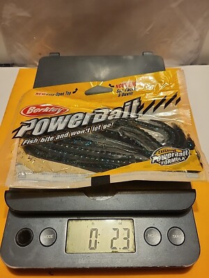 Berkley PowerBait 7'' WORM BLACK- GREEN/BLUE FLECK 9CT.
