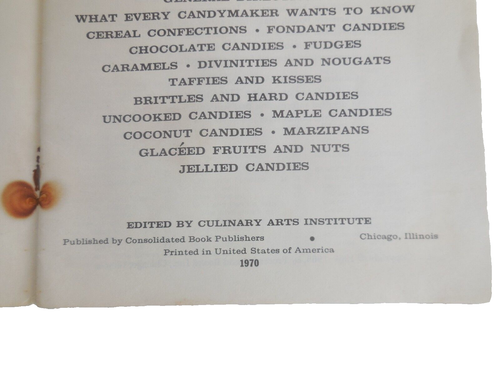 1970 Issue 250 Ways to Make Candy by Culinary Arts Institute Recipes Marzipans - Bild 4 von 5
