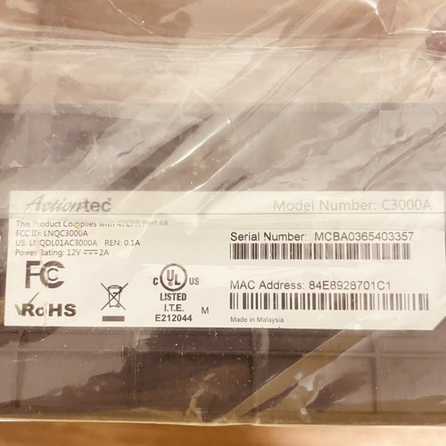 CenturyLink Actiontec C3000A DSL Modem Bonded VDSL2/G Fast Wireless *NO Cord* - Picture 3 of 3