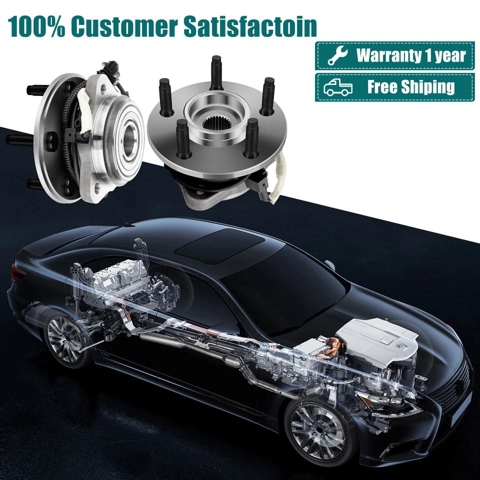 Conjunto de cojinete de cubo de rueda delantera para Ford Explorer Mercury Mountaineer 1995-2009 Foto 2 de 4