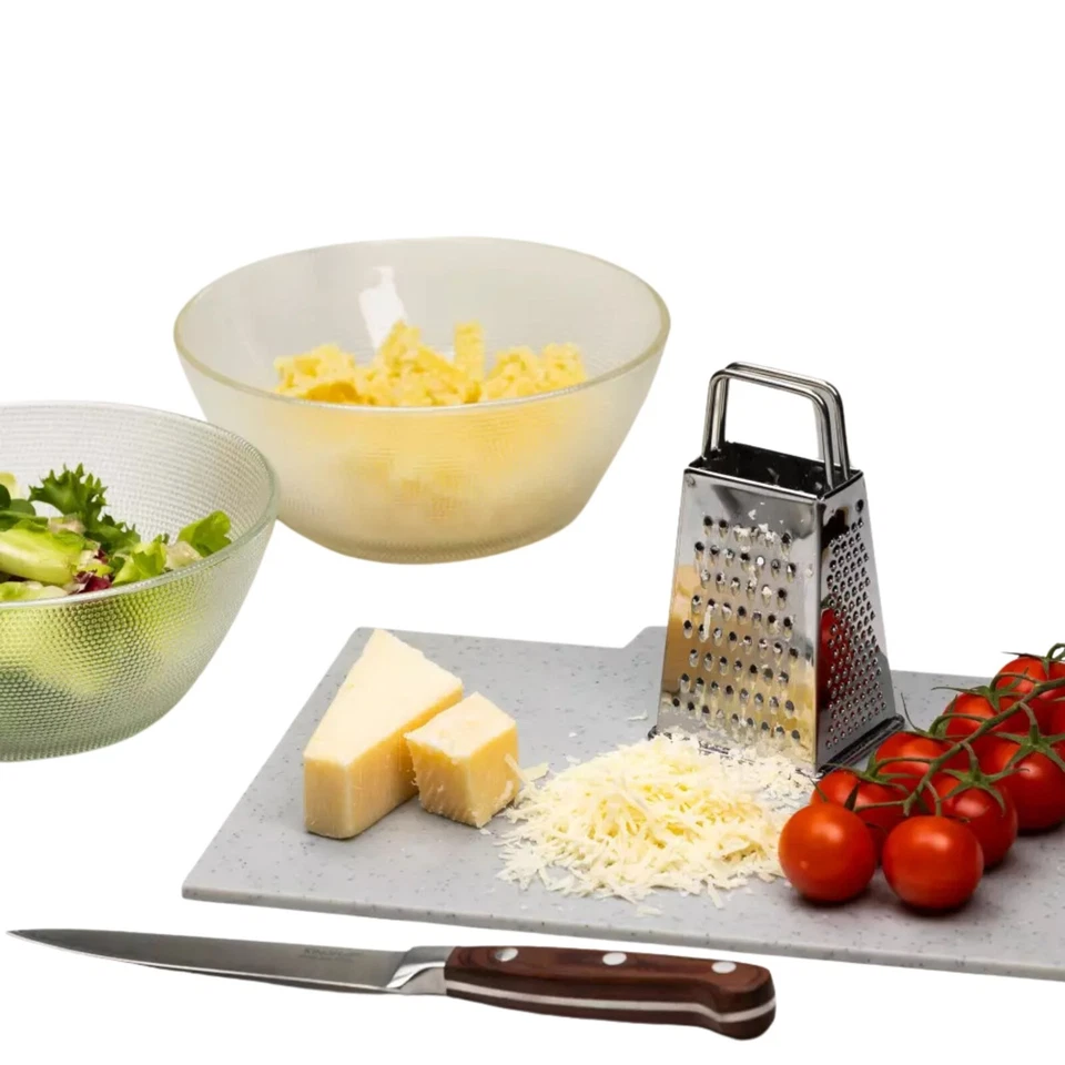 Parmesanreibe Vierkantreibe Hobel Reibe Schokoreibe Mini fein bis grob 68x128mm - Bild 2 von 4