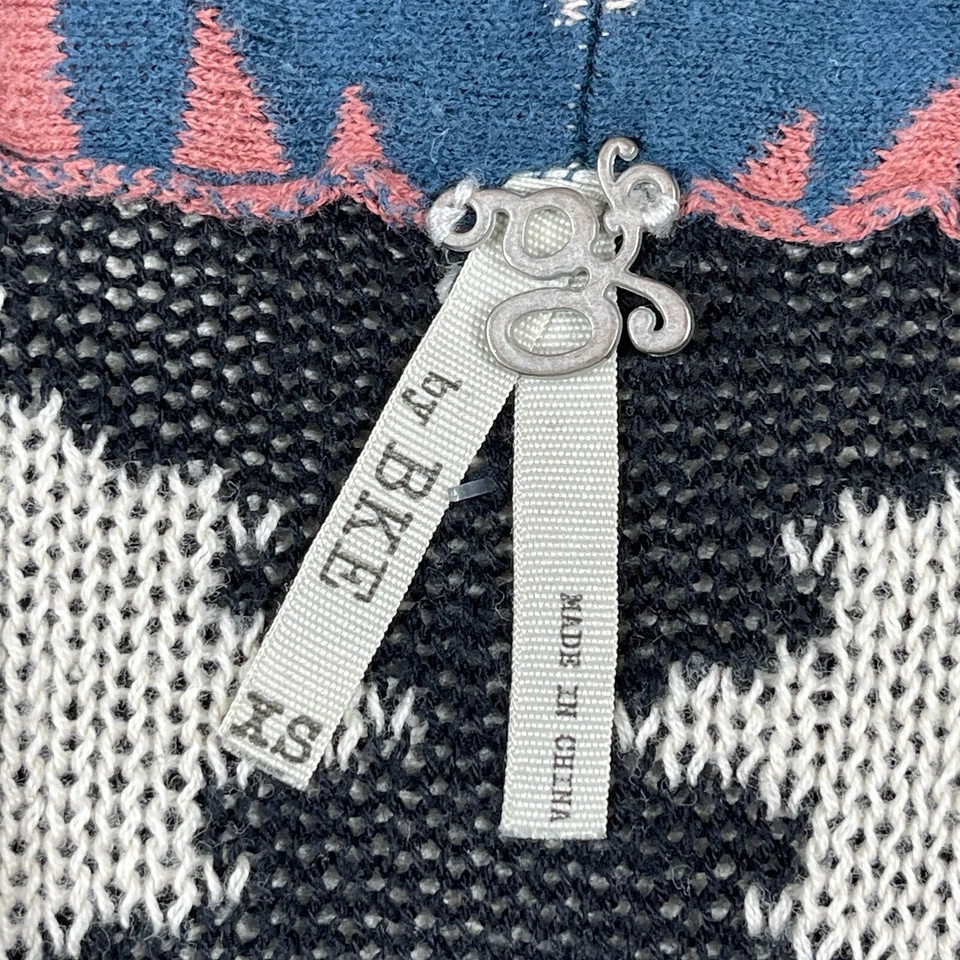 Suéter BKE Mujer XS Crema Botón Cárdigan Suroeste Azteca Colorido Acogedor Top Foto 3 de 4