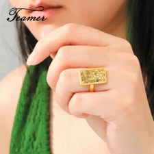 Tarot Card Esotericism Ring 7-10 Astrology Divination Magic Amulet Jewelry