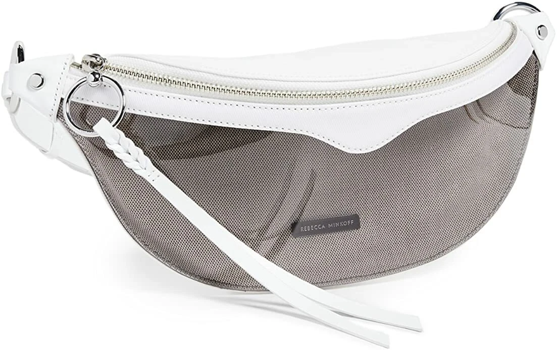 Rebecca Minkoff Bree Leather Belt Bag - Grey Gr | Ebay