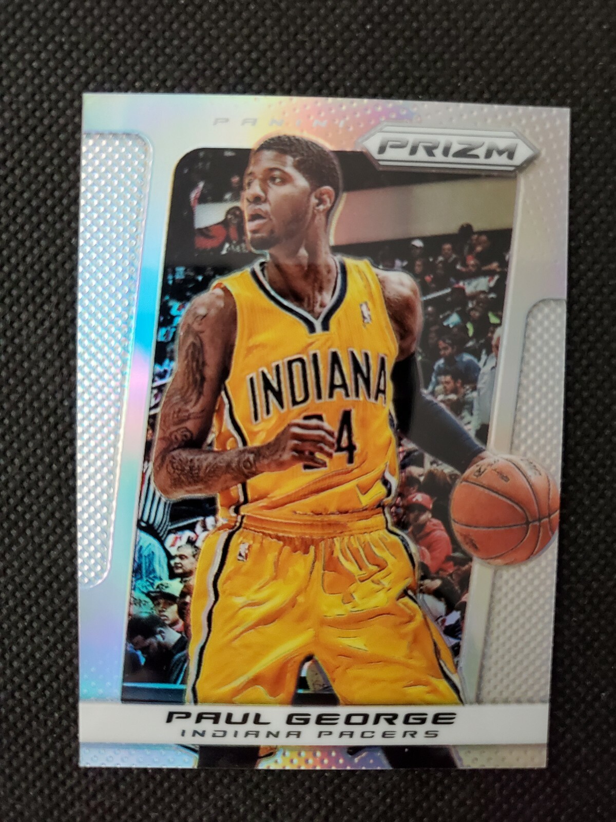 2013-14 PAUL GEORGE PANINI PRIZM SILVER REFRACTOR SP PARALLEL CARD #8! HOLO!