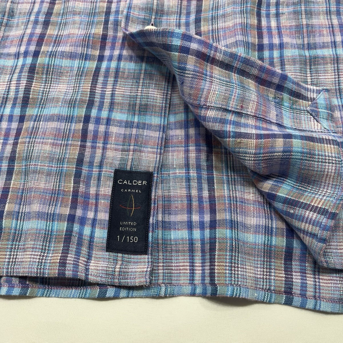 Calder Carmel Shirt XL Multicolored Plaid Short Sleeve Limited Edition 1/150 View 2