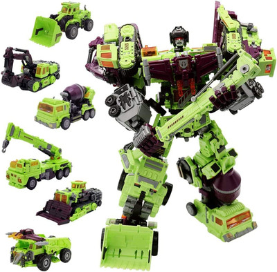 Deformation Oversize Toys Robot Devastator Engineering Combiner 6 in 1 Action Fi