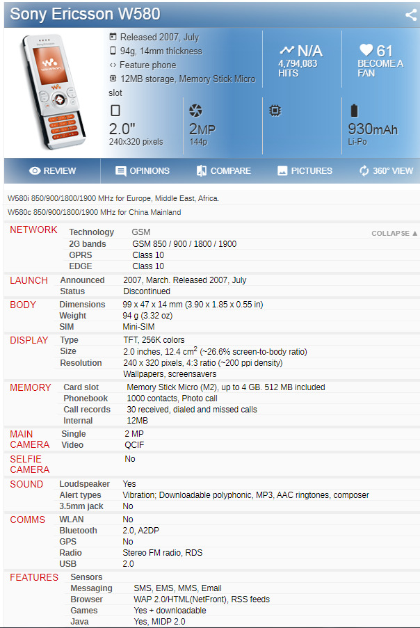 User manual Sony Ericsson W880i (English - 99 pages)