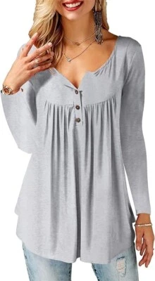 FLORBOOM Womens Casual Long Sleeves Top Size 16-18 Large