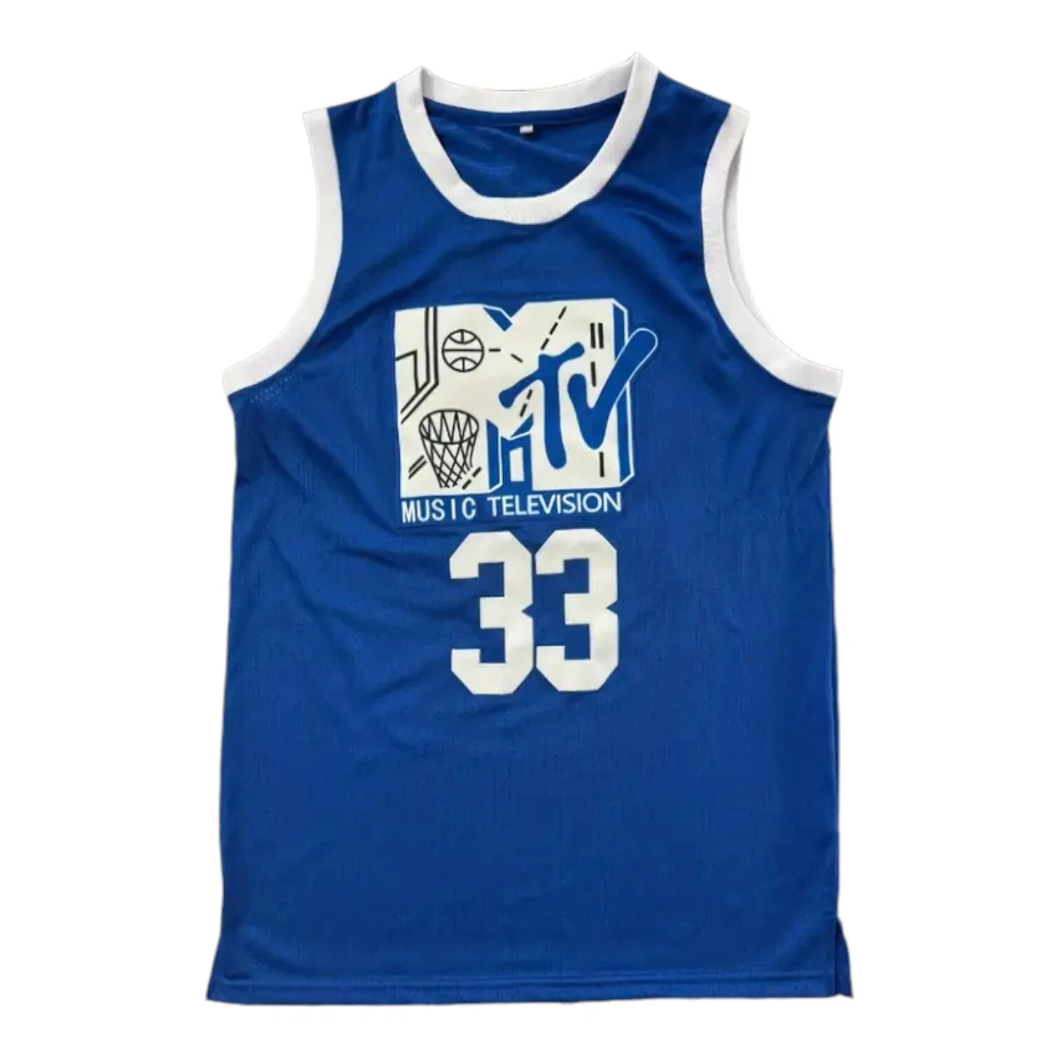 MTV Will Smith #33 Basketball Jersey Stitched Fresh Prince Blue