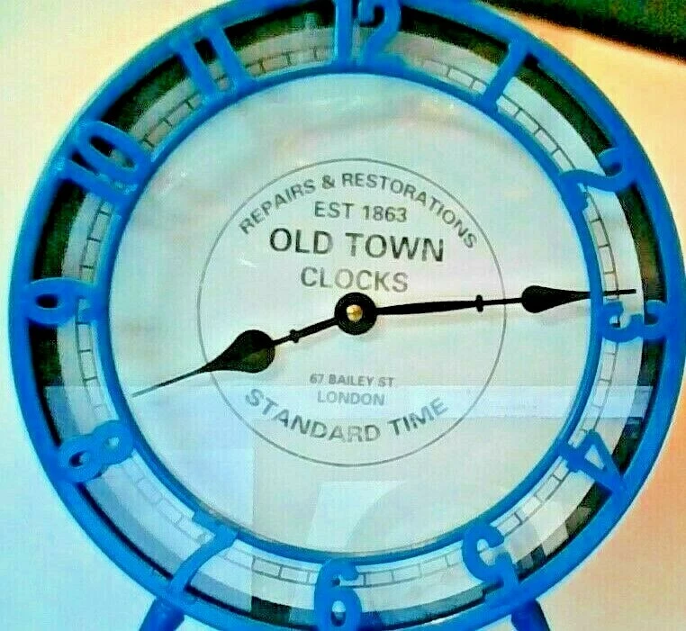 LONDON " OLD TOWN CLOCKS " DESK CLOCK METAL 10" - Image 2 of 4