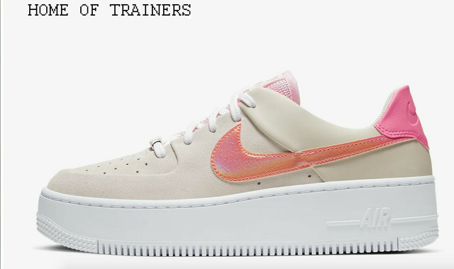 nike air force 1 sage low light pink