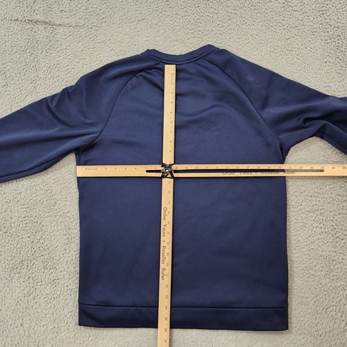 Princeton Tigers Shirt Mens Medium Blue Dri Fit Fleece Long Sleeve Pullover Nike - Picture 11 of 13