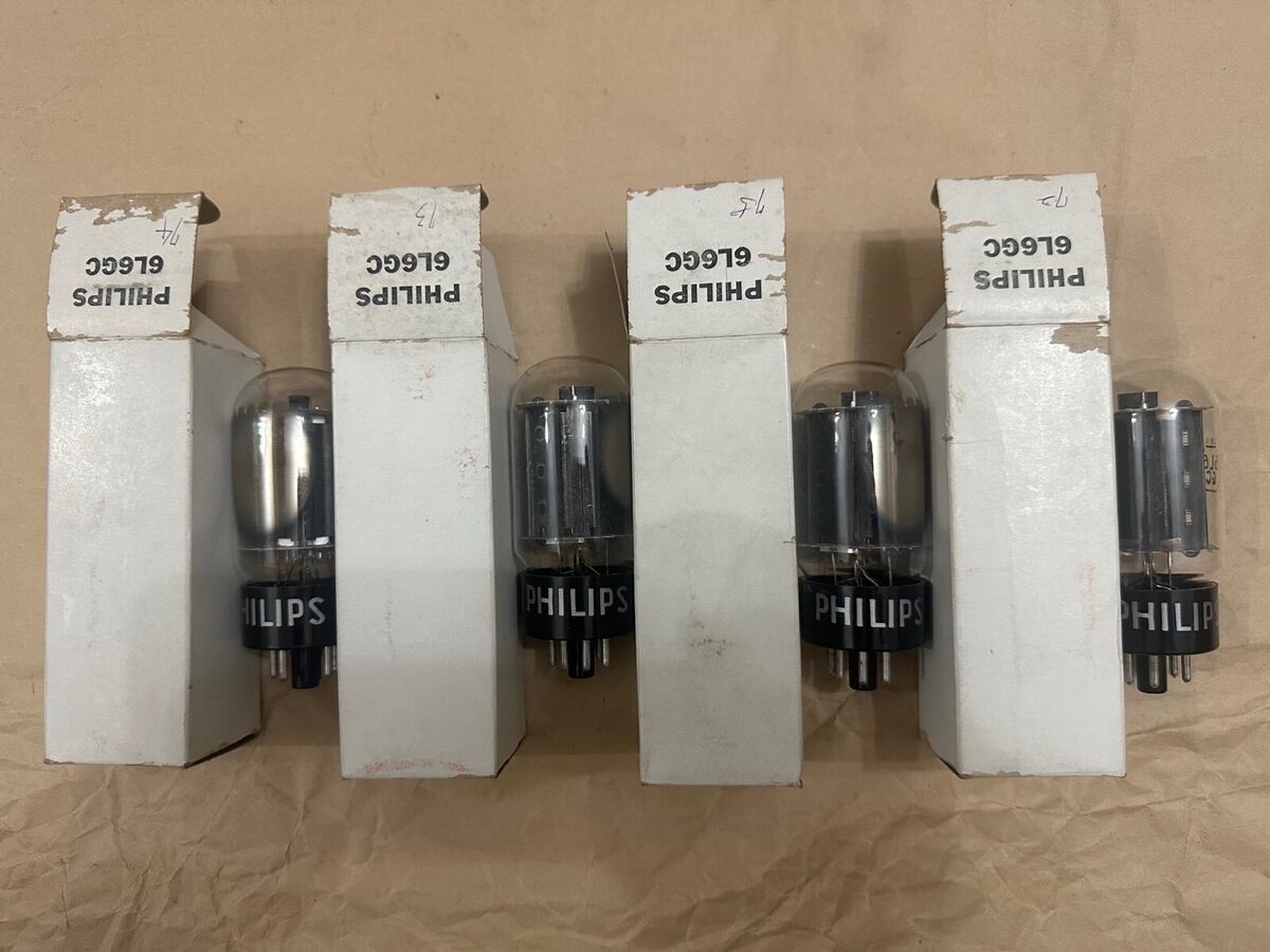 PHILIPS (RCA made) 6L6GC tube match quad (for mclntosh mc-30 PHILIPS (RCA made) 6L6GC tube match quad (for mclntosh mc-30