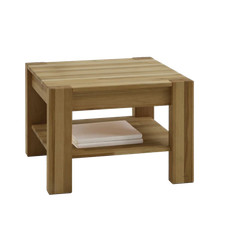 Couchtisch Beistelltisch Massivholztisch Wildeiche massiv geölt 65x65 cm