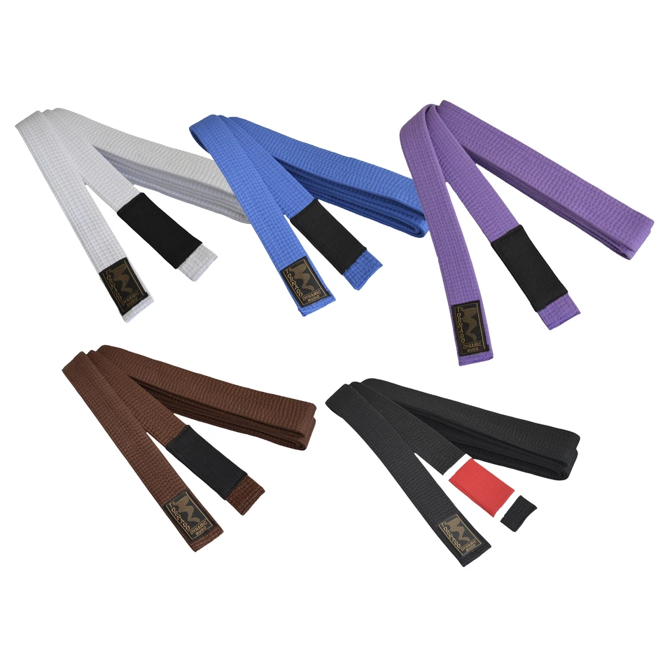 TEKKA BUDO BJJ Gürtel Brazilian Jiu Jitsu Farbgürtel mit schwarzem Balken