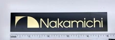 Nakamichi Tape Deck Badge Custom Gold Aluminum 
