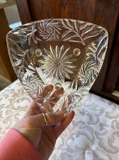 Anchor Hockimg Hazel Atlas Triangle Candy Dish EUC MCM Holiday Decor Farmhouse