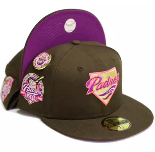 New Era San Diego Padres No Bad Brims 2.0 40th Anniv 59FIFTY Fitted Hat Size 8